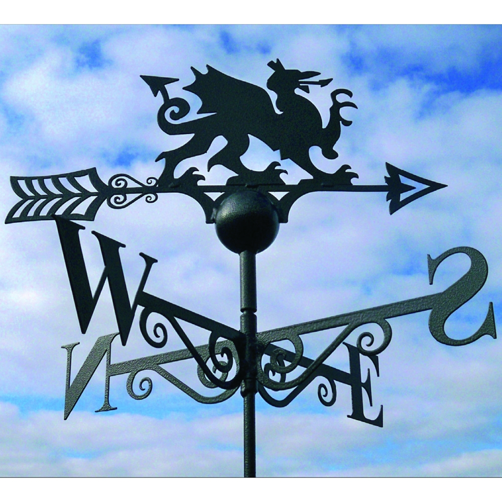 Poppy Welsh Dragon Weathervane Wales Weather Vane