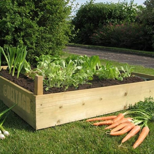 Raised Garden Bed Kit, Untreated Timber 3.0m (10ft) x 3.0m (10f