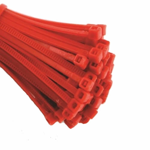 Red Cable Ties (Zip Ties) Pack of 100