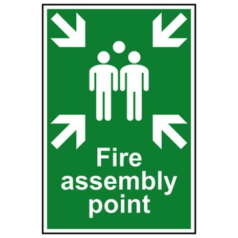 Fire Assembly Point Sign - PVC | ScaffoldingDirect
