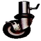 Scaffolding Castor - Revvo 8 Inch Castor - Socket Type - Rubber - British Made