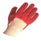 PVC Dipped Work Glove (Large) - Pack of 10 pairs  - full dip with knitted Wrist