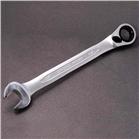 Scaffolding Combination Spanner by Teng - 7/16th Ratchet and Open Ended. Zinx plated.